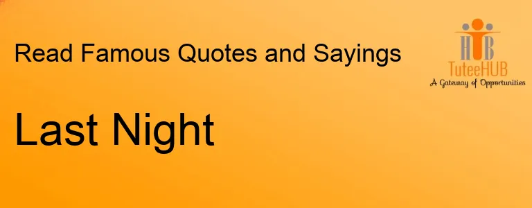 Last Night