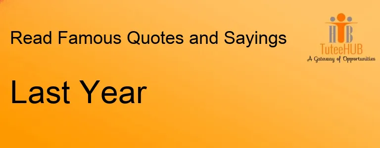 Last Year