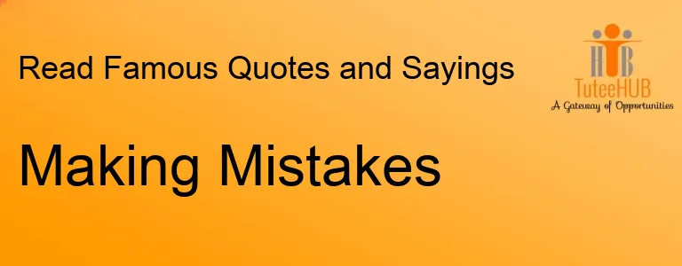 Making Mistakes