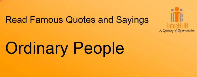 Ordinary People