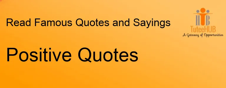 Positive Quotes