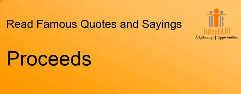 Proceeds