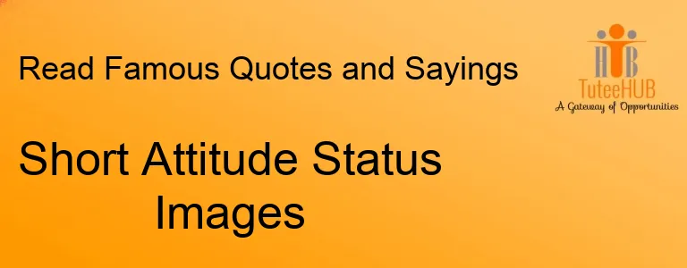 Short Attitude Status Images