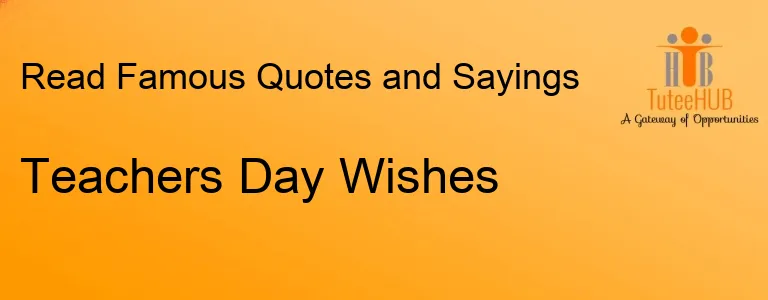 Teachers Day Wishes
