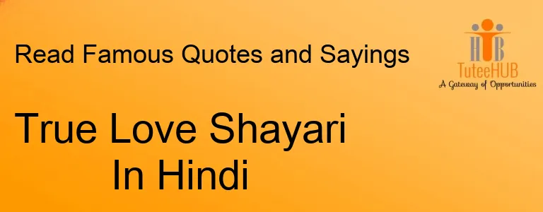 True Love Shayari In Hindi