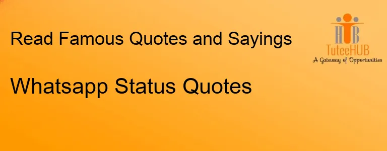 Whatsapp Status Quotes