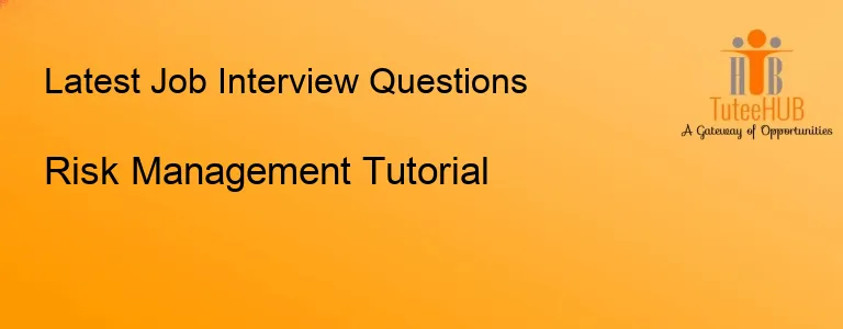 Risk Management Tutorial