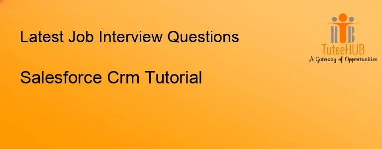 Salesforce Crm Tutorial