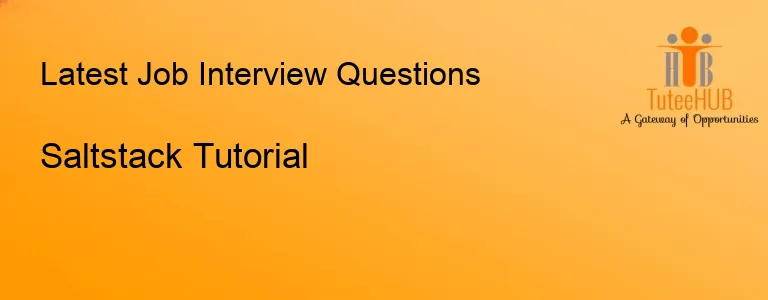 Saltstack Tutorial