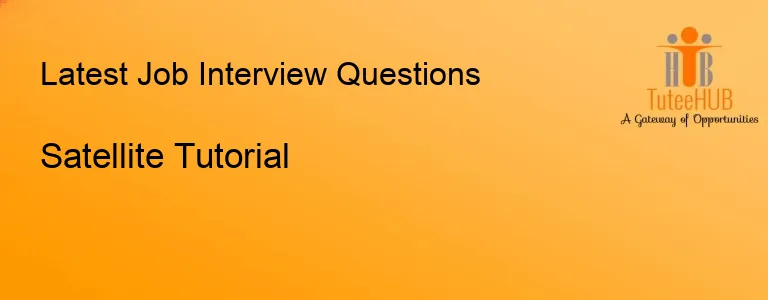 Satellite Tutorial