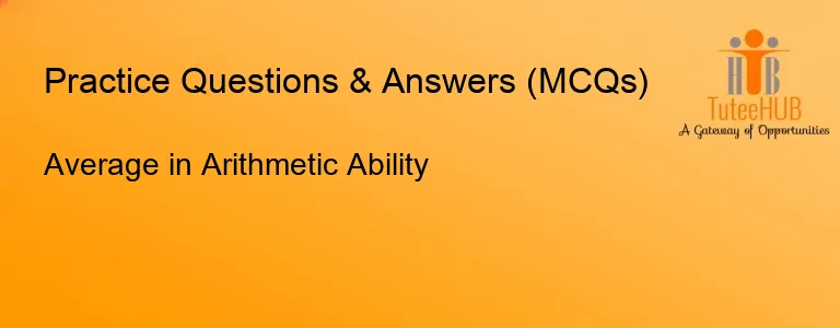 Average in Arithmetic Ability