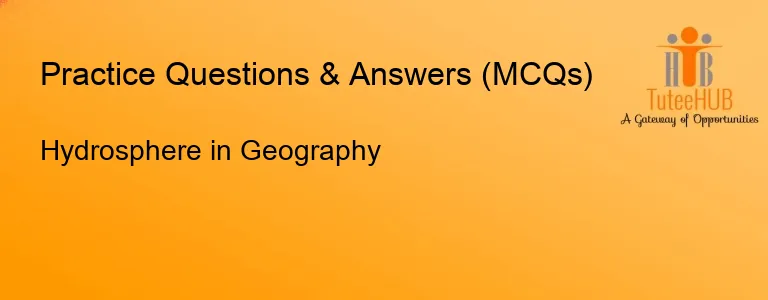 Hydrosphere in Geography