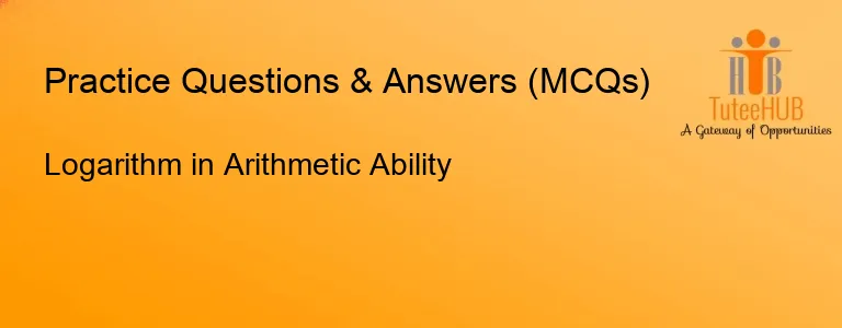 Logarithm in Arithmetic Ability