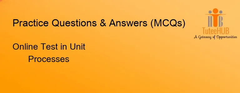 Online Test in Unit Processes