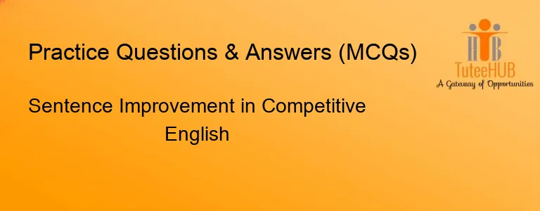 Sentence Improvement in Competitive English