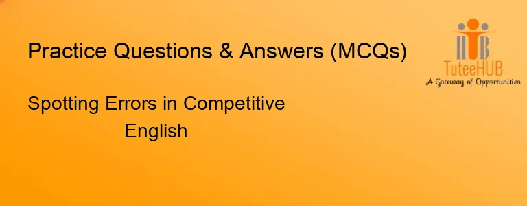 Spotting Errors in Competitive English